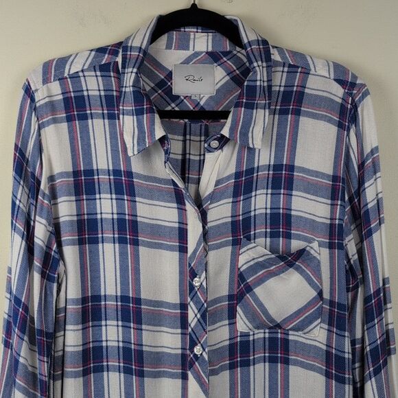 Rails Hunter Plaid Button Front Shirt Size L - Picture 5 of 11